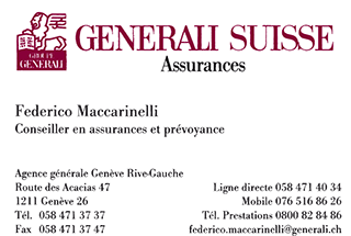 Generali Suisse assurances, Federico Maccarinelli